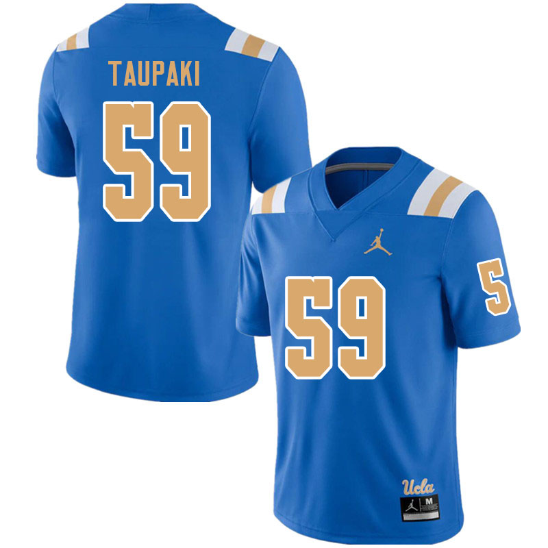 Jordan Brand Men #59 Siale Taupaki UCLA Bruins College Football Jerseys Sale-Blue